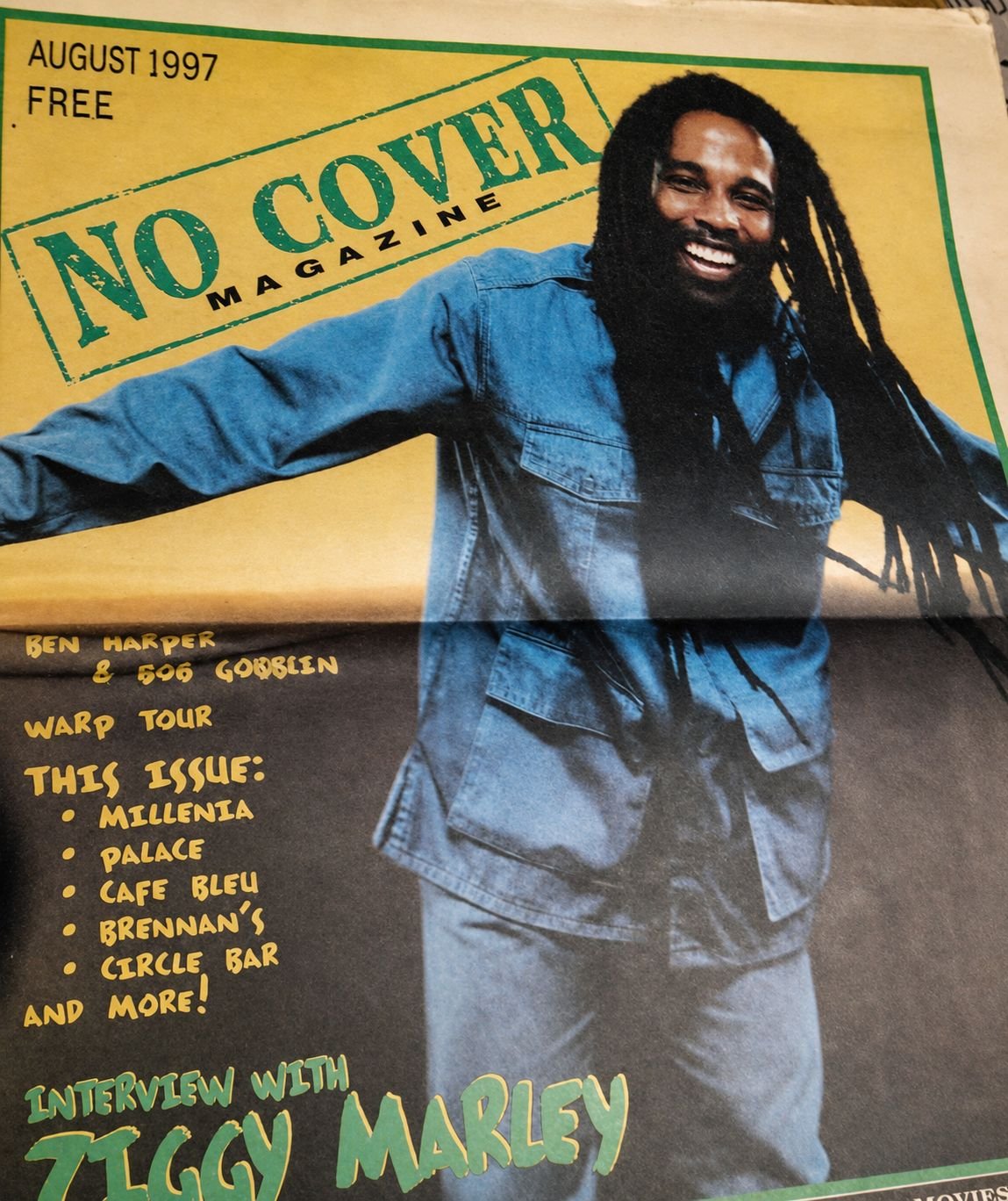 Ziggy Marley's 1st magazine cover